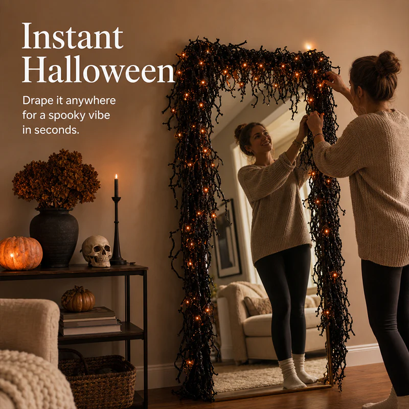 🔥Last Day 70% OFF 🎃 Halloween Fireplace Decor Set 👻