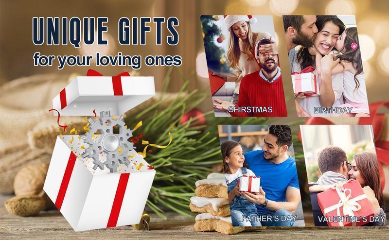 23-in-1 Snowflake Spinner Wrench &ndash; Multi-Tool with Screwdrivers, Bottle Opener & Stress Relieving Fidget Toy.