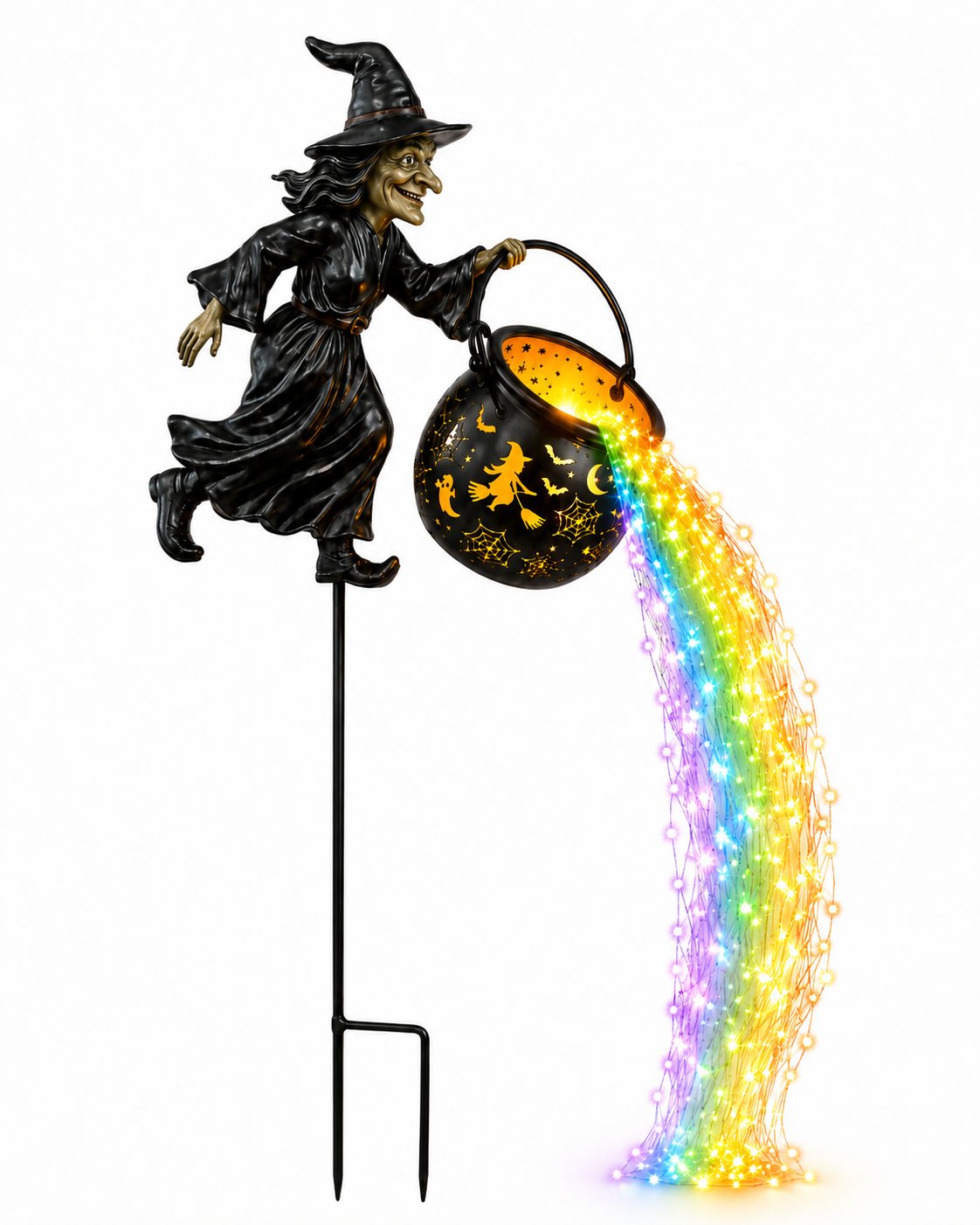 🔥 Last Day 49% OFF🎃Witch Potion Waterfall Garden Lamp