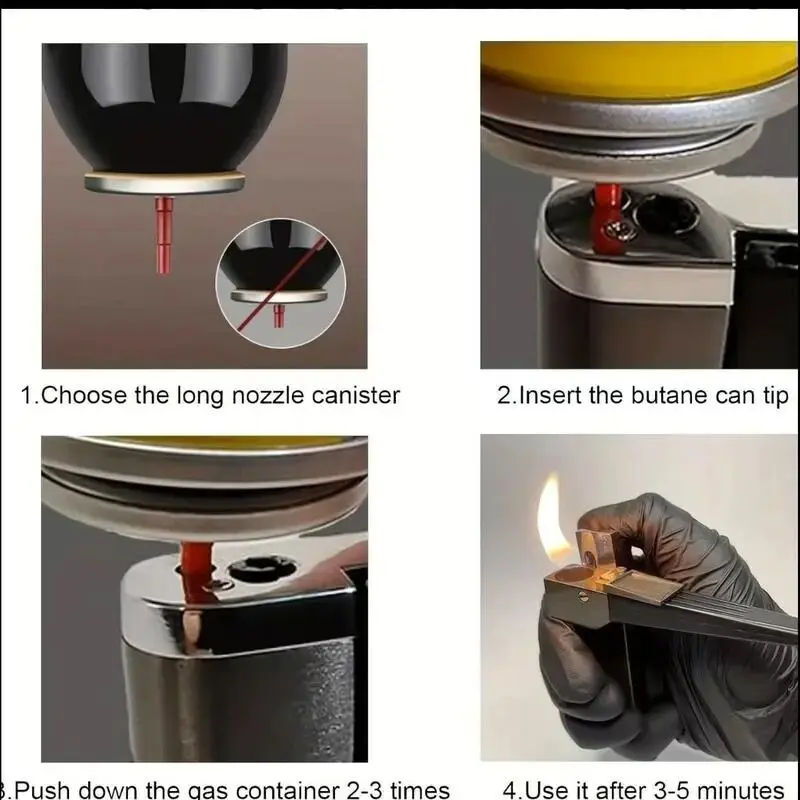 Vintage Mechanical Metal Lighter - Steampunk Rotatable & Foldable Igniter | Retro Desk Decor | Unique Men's Gift