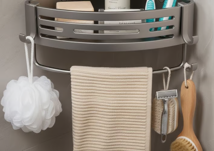 Triangle Suction Cup Shower Caddy