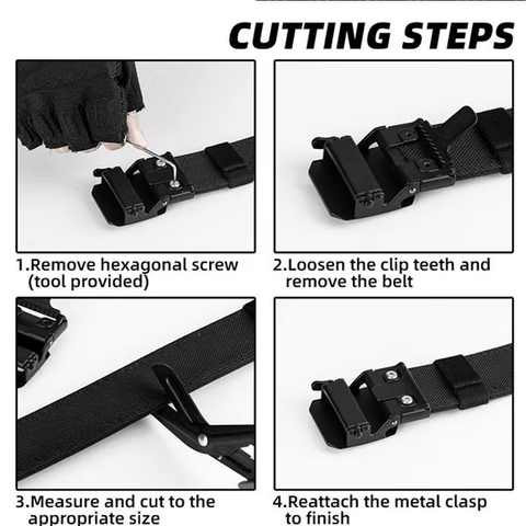 QuickFit Tactical Belt – Cut - Resistant & Tool - Ready Design - Terozi