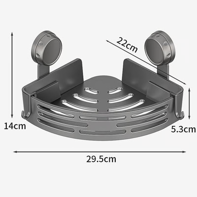 Triangle Suction Cup Shower Caddy