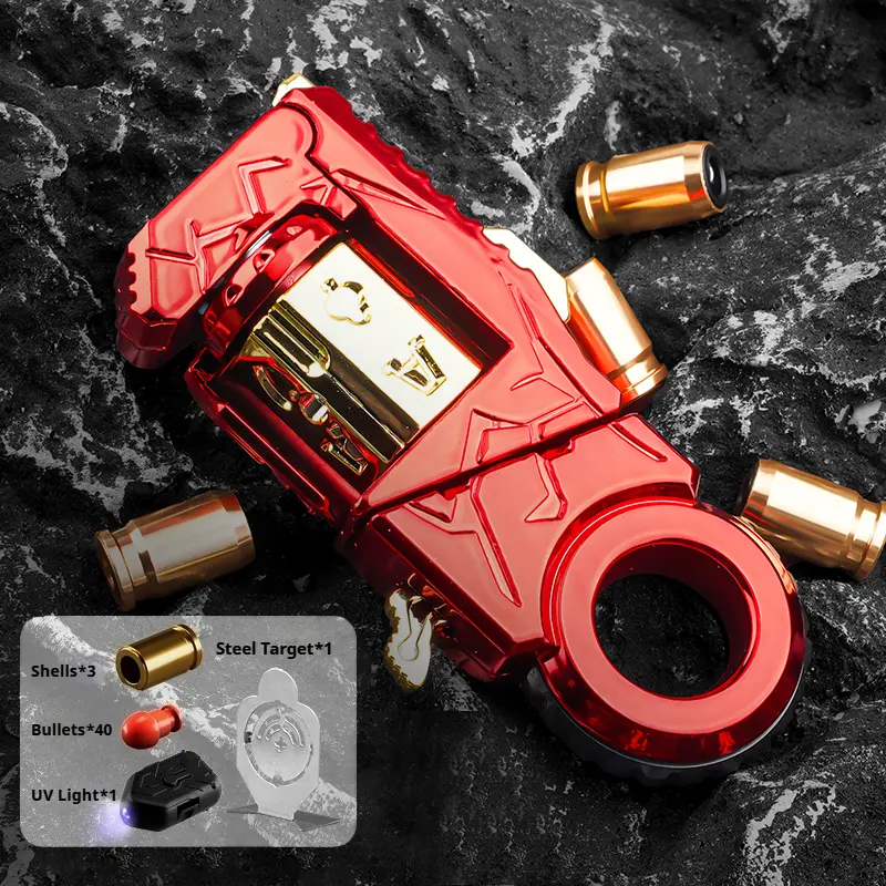 7 In 1 Agent Metal Fidget Blaster Heavyweight Pocket Toy Viral Fidget Toy, ADHD Tool, Asmr Toy, Ideal Gifts And Collections, Multiple Gameplay, Smooth Bearing