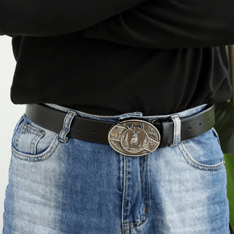 RetroCraft Knife Belt – Classic Leather with Hidden Folding Blade - Terozi