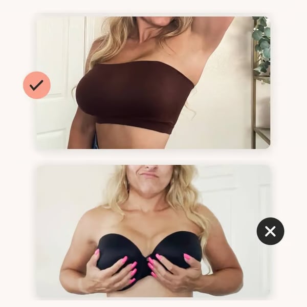🔥LAST DAY 70% OFF -✨ Convertible Strapless Bandeau Bra with Wireless Comfort, Anti-Slip Grip 👍Suitable for All Body Types