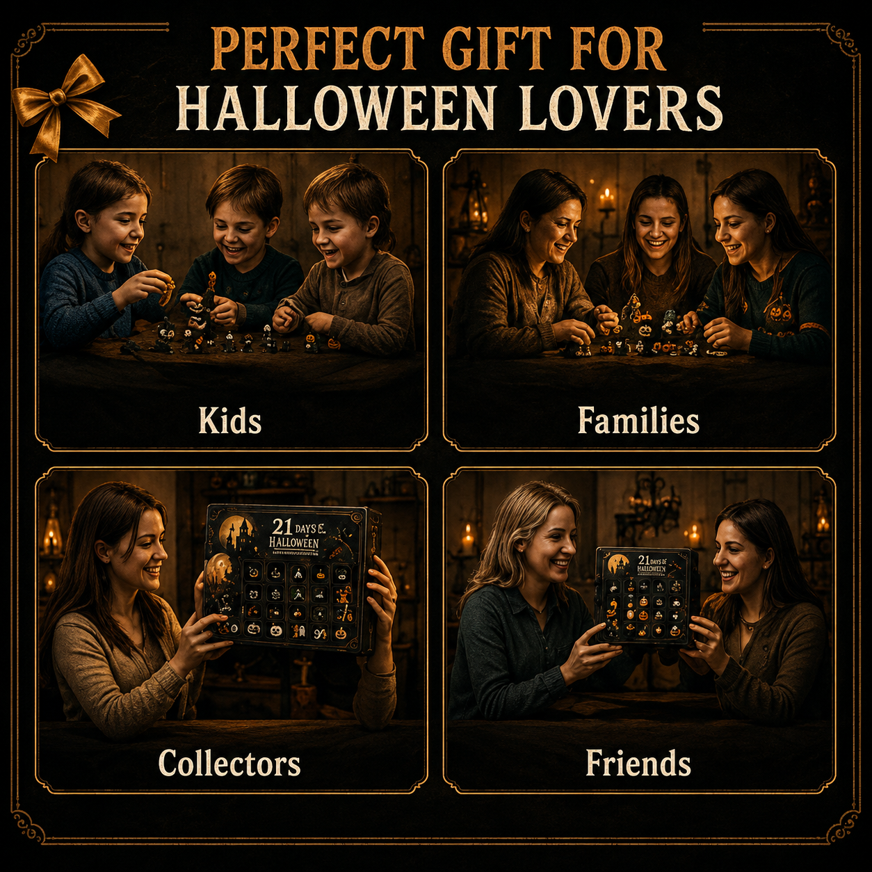🔥 Last Day 70% OFF  🎃 Nights of Fright Halloween Countdown Box | Unique Mini Figurines, Hanging Charms & Spooky Collectibles 👻✨