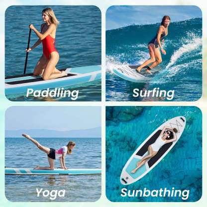 Sweetcrispy Inflatable Paddleboard with Premium Accessories for Outdoor Surfing