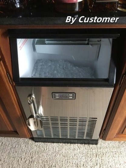 Cowsar Commercial Cube Ice Maker 100/200/265lbs/24H, 33lbs Storage Bin