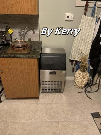 Cowsar Commercial Cube Ice Maker 100/200/265lbs/24H, 33lbs Storage Bin