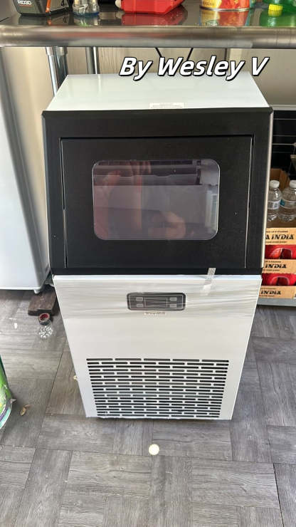 Cowsar Commercial Cube Ice Maker 100/200/265lbs/24H, 33lbs Storage Bin