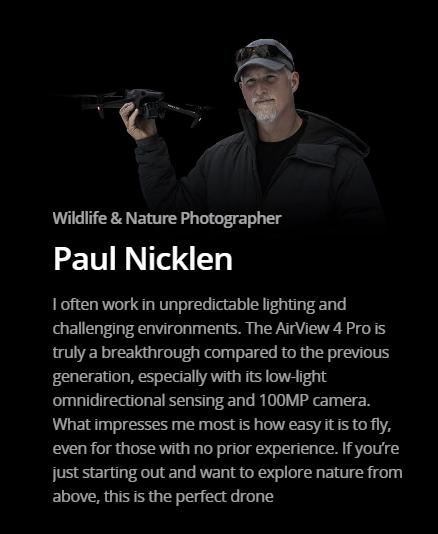 AirView Pro 4 Tripple Camera &ndash; Next-Gen Drone for Beginners with Professional Power