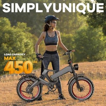 1000W (2000W peak) adult folding electric bicycle, 35 mph top speed with 100-mile range