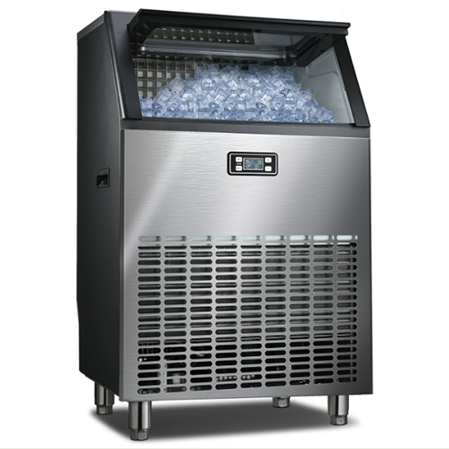 Cowsar Commercial Cube Ice Maker 100/200/265lbs/24H, 33lbs Storage Bin