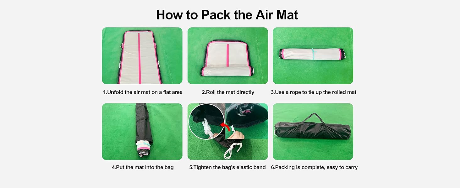 gymnastics air tumble track tumbling mat gymnastics equipment GYM inflatable gymnastics mat