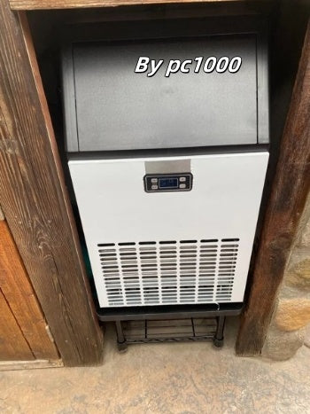 Cowsar Commercial Cube Ice Maker 100/200/265lbs/24H, 33lbs Storage Bin