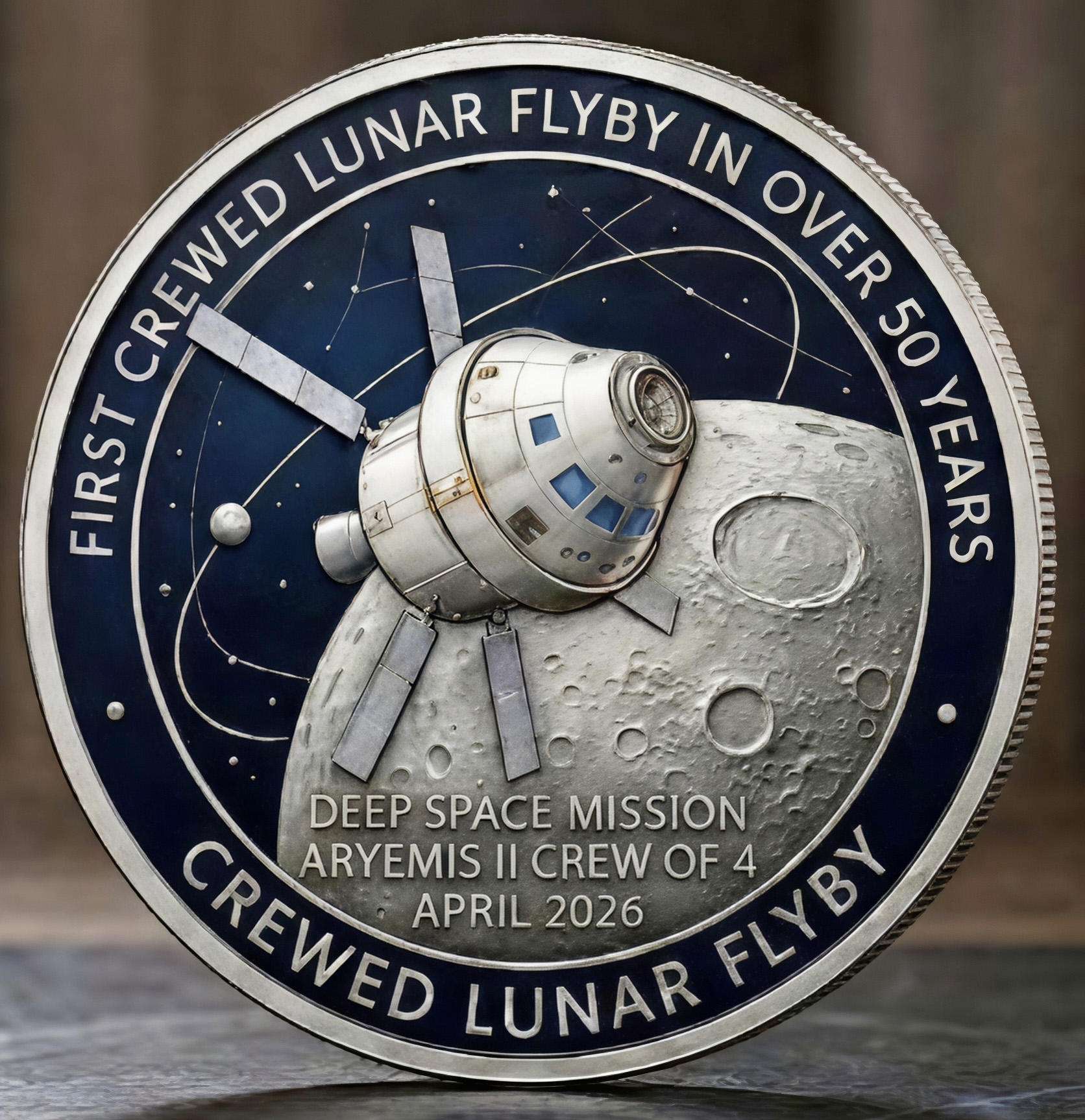 ⚡Last Day 49% OFF-Artemis II Crew Commemorative Coin