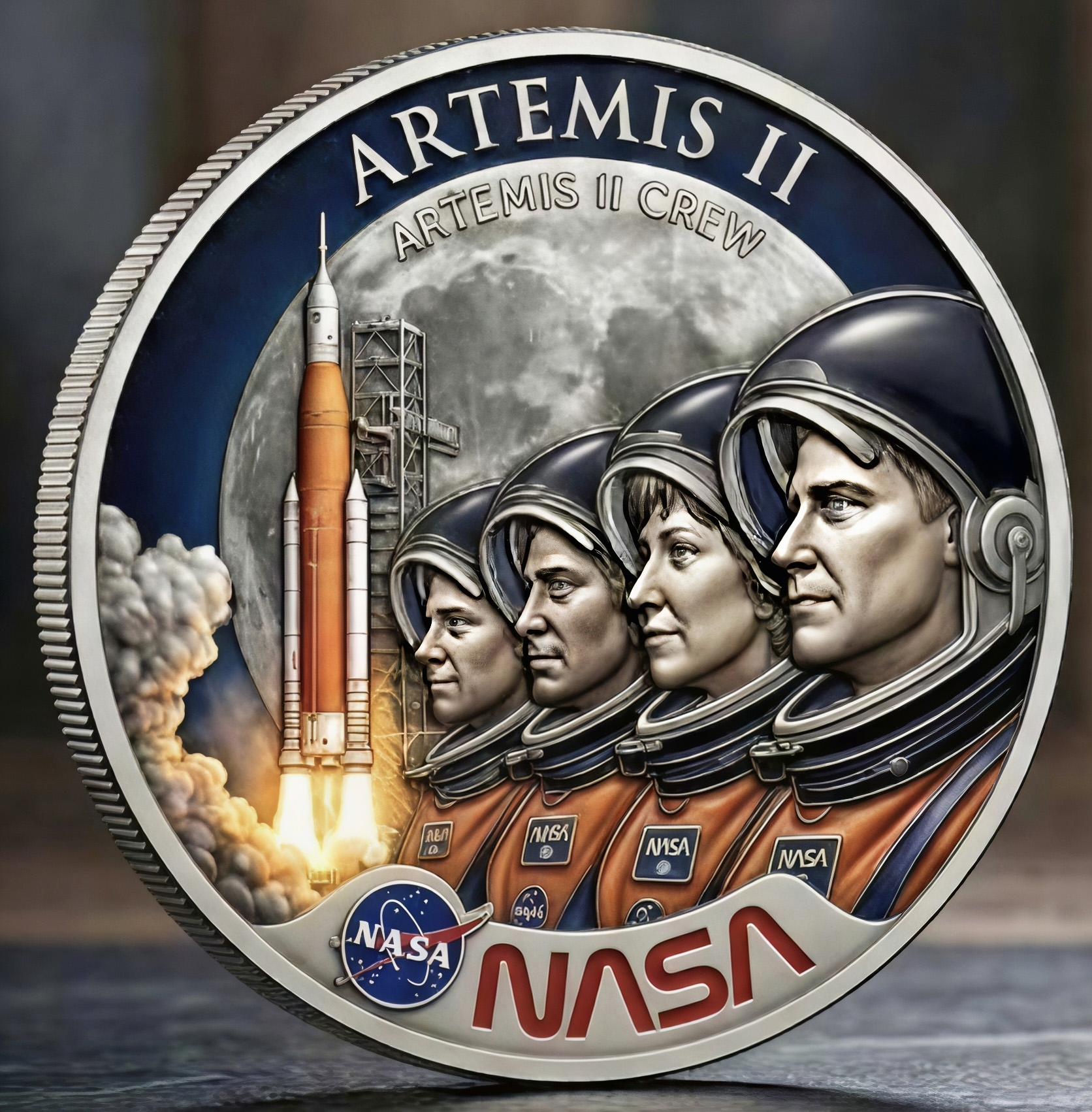 ⚡Last Day 49% OFF-Artemis II Crew Commemorative Coin