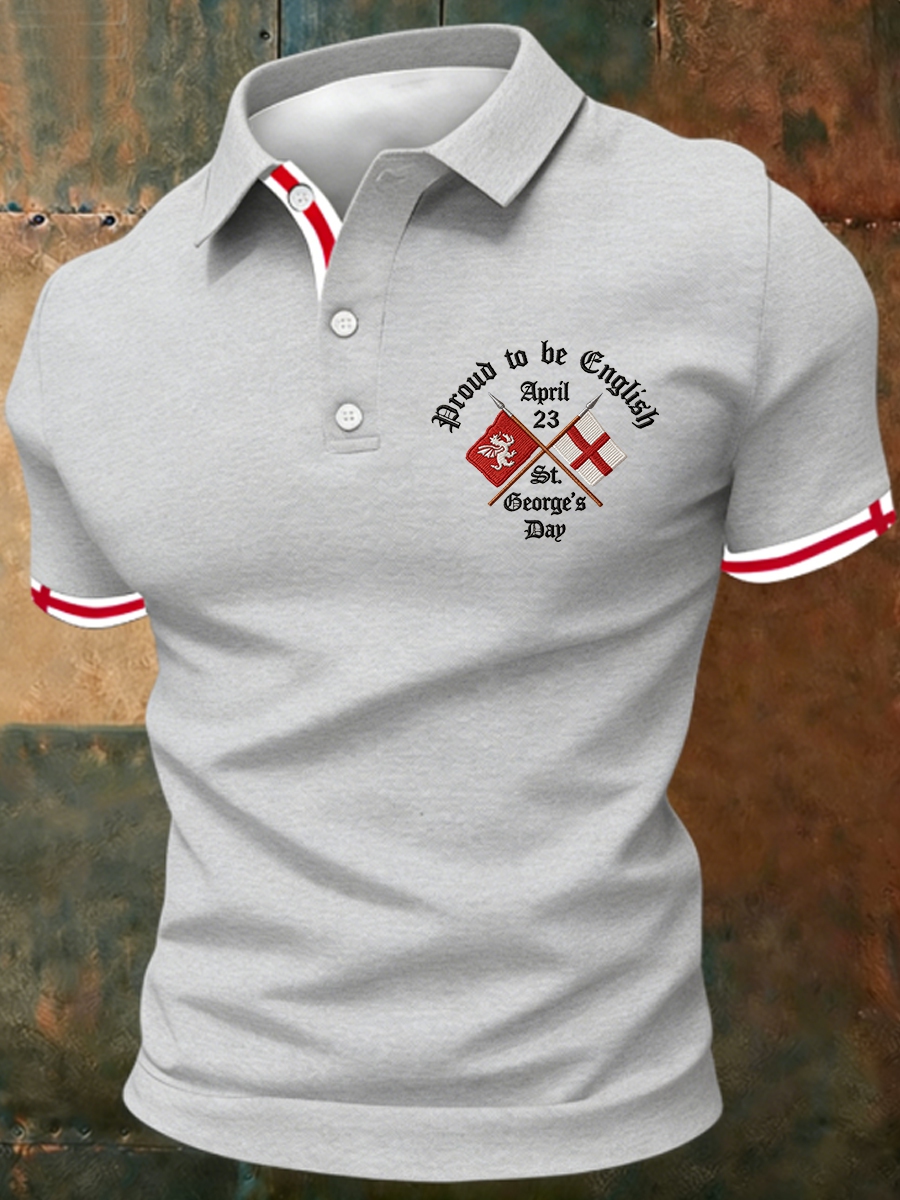 Men's St George's Day polo shirt