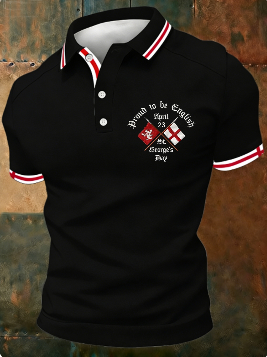 Men's St George's Day polo shirt
