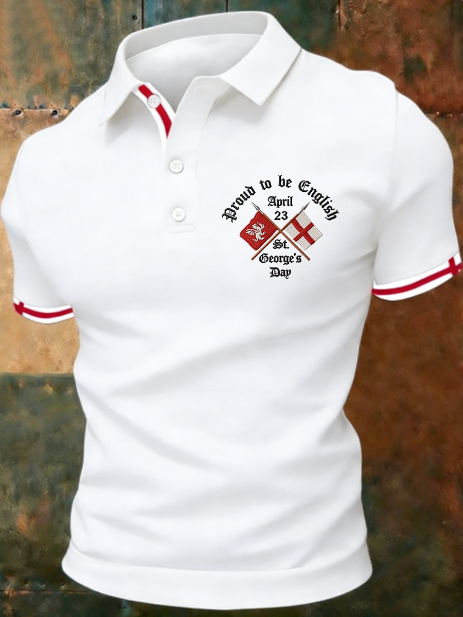 Men's St George's Day polo shirt