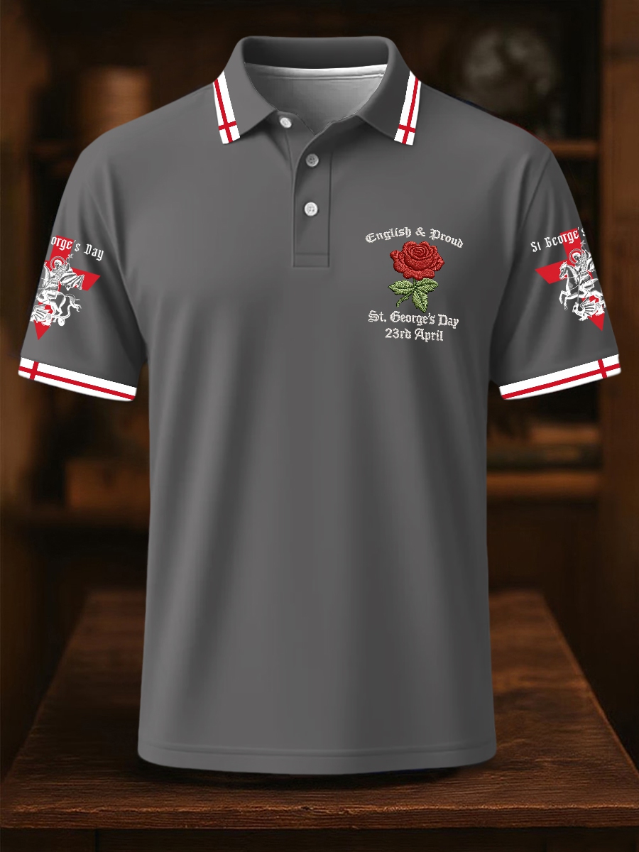 Men's St George's Day polo shirt