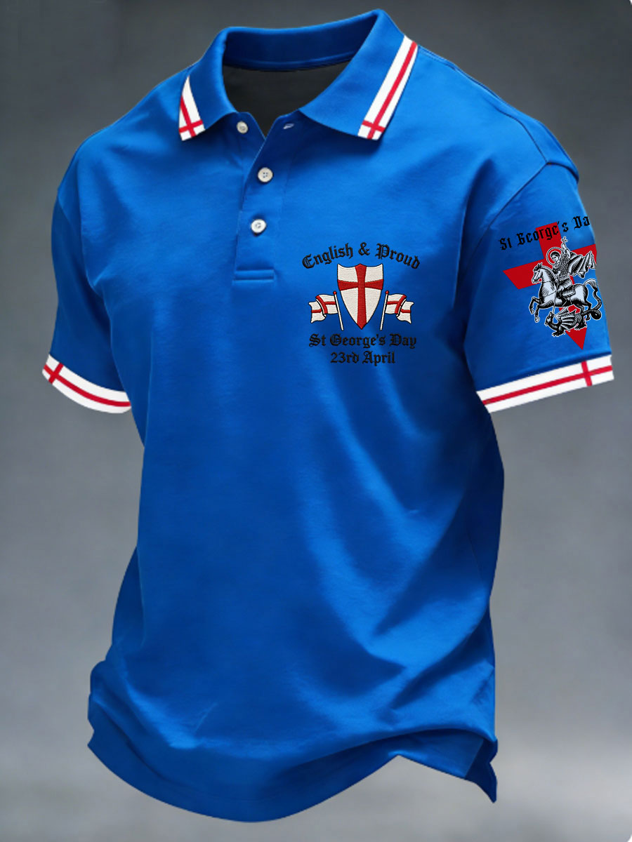 Men's St George's Day polo shirt