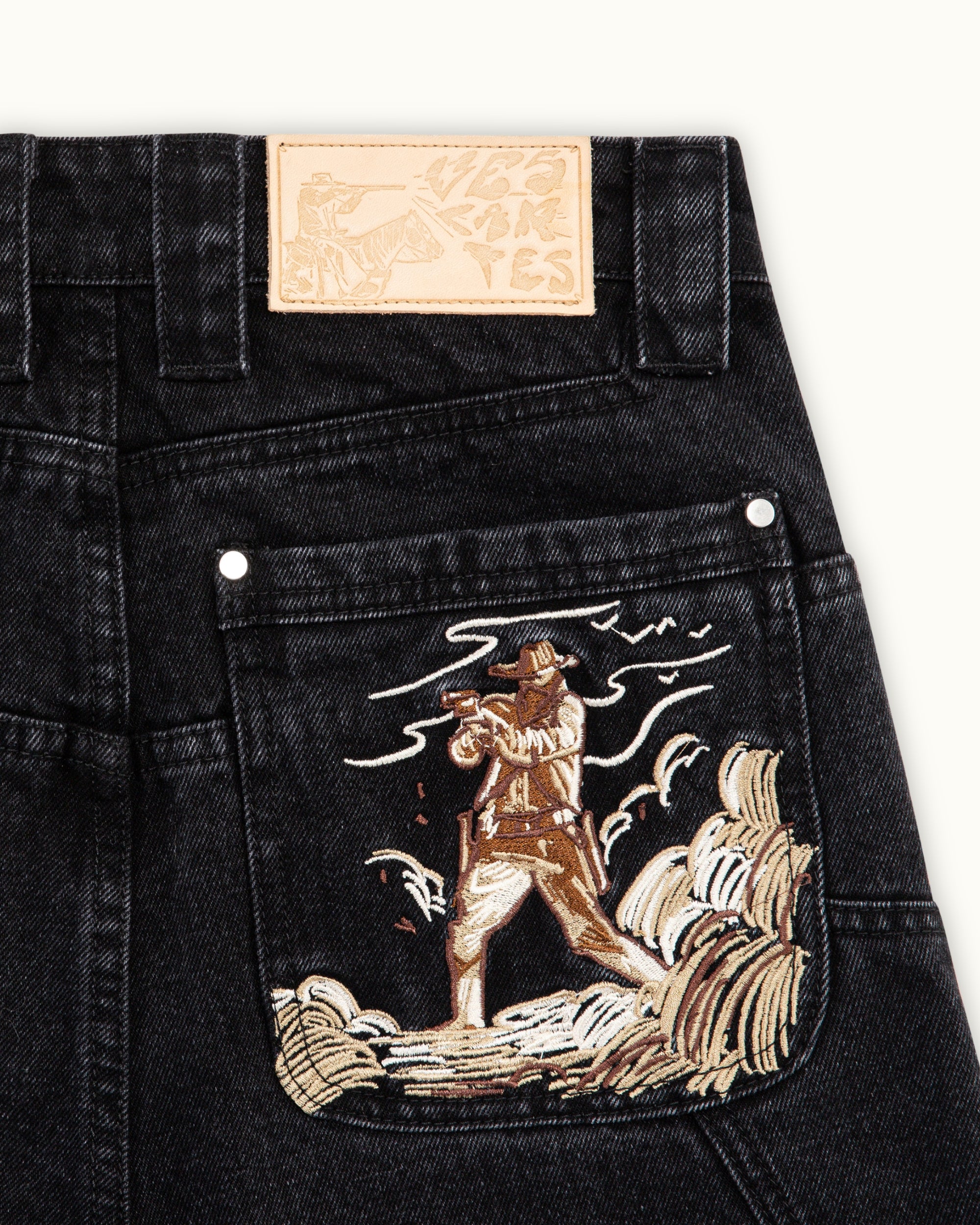 Fast Draw Black Denim-MOSSCIU