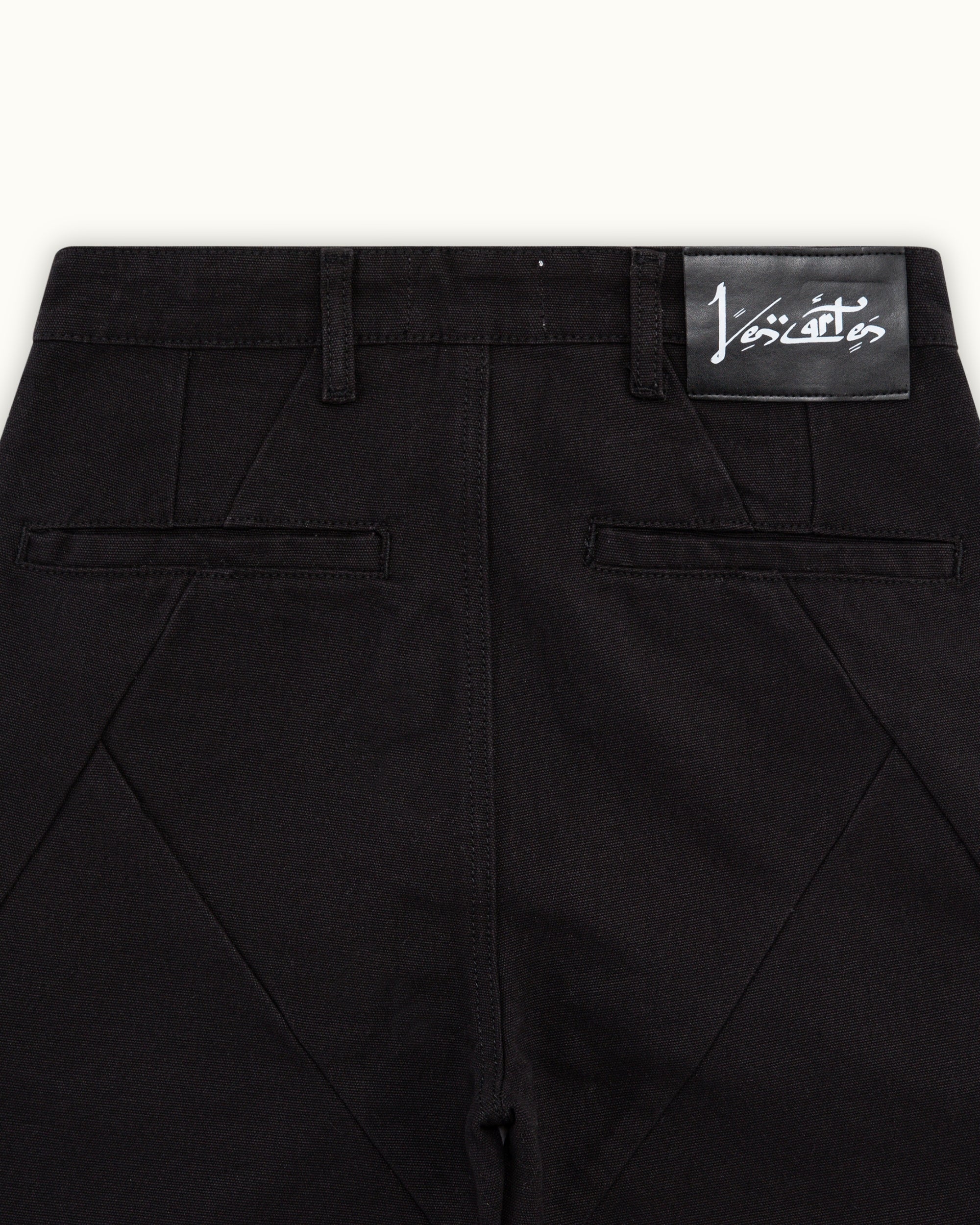 Black Crescent Pants-MOSSCIU