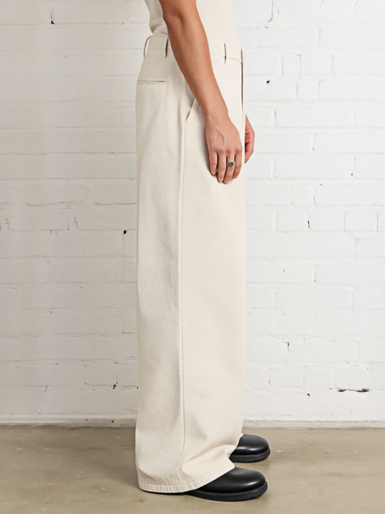 PLEATED WIDE-LEG TROUSERS-MOSSCIU
