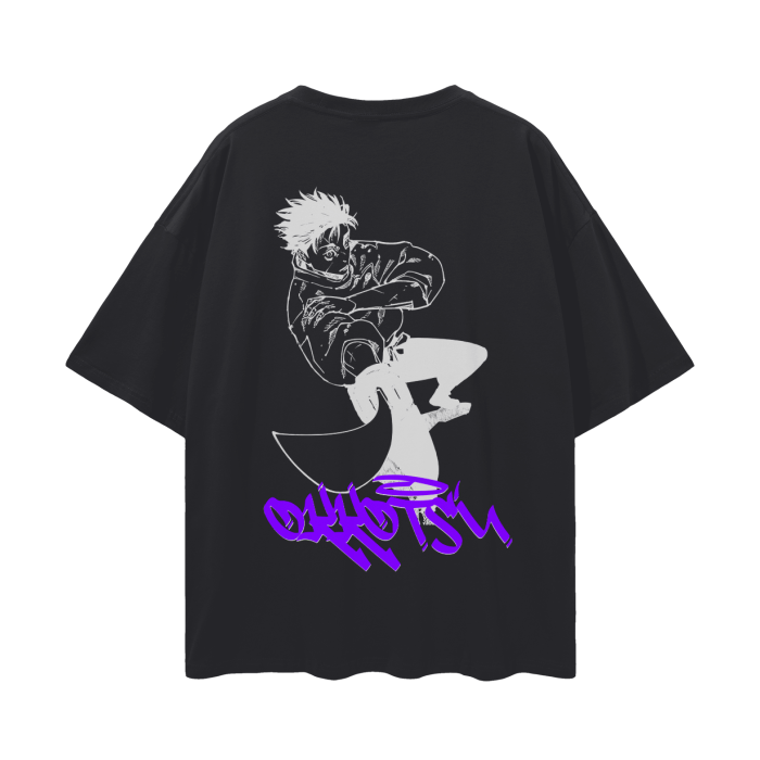 Cursed Companion Graffiti Streetwear Shirt Black-MOSSCIU