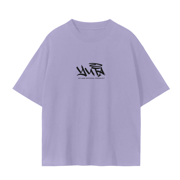 Cursed Companion Graffiti Streetwear Shirt Purple-MOSSCIU