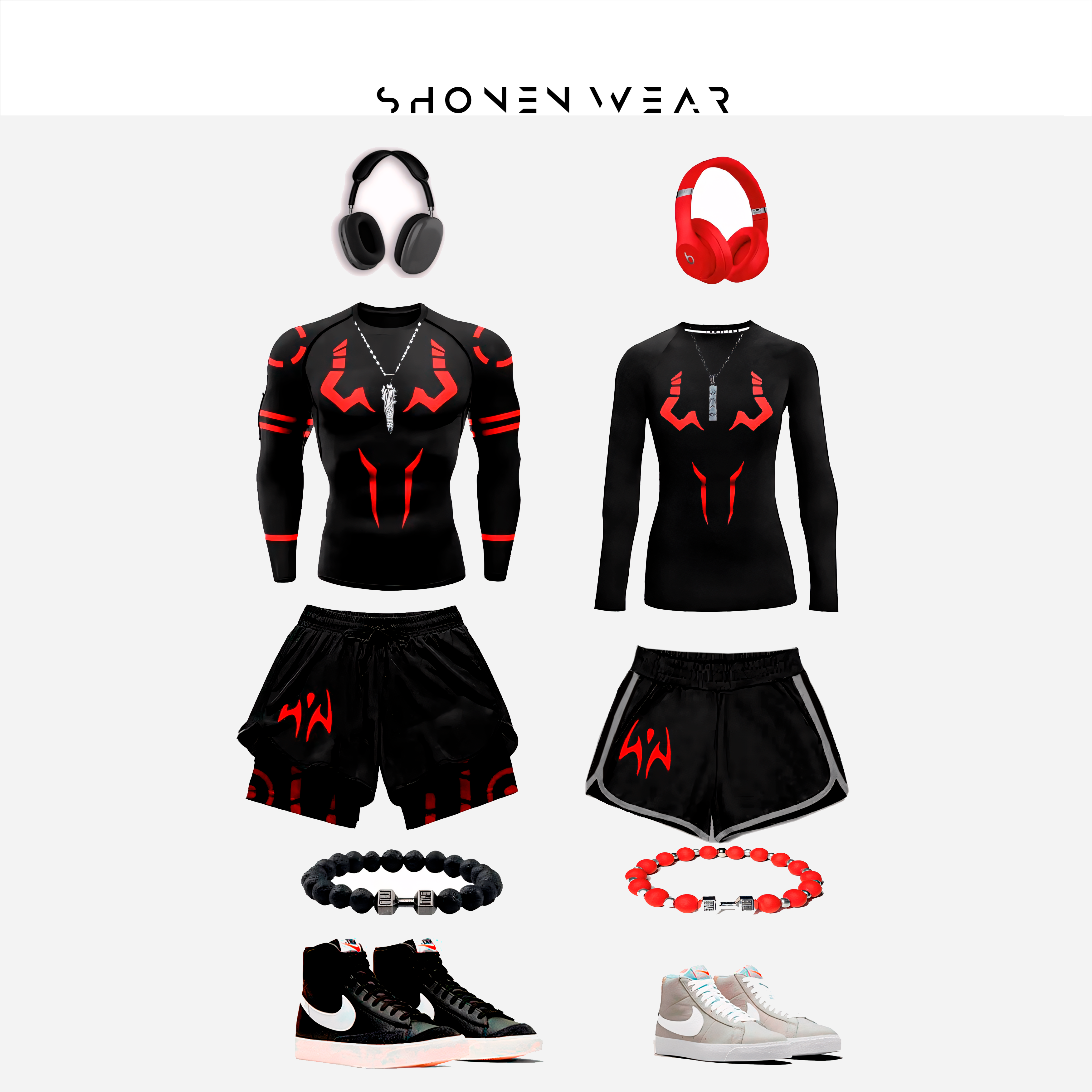 Sukuna Couple Gym Set-MOSSCIU