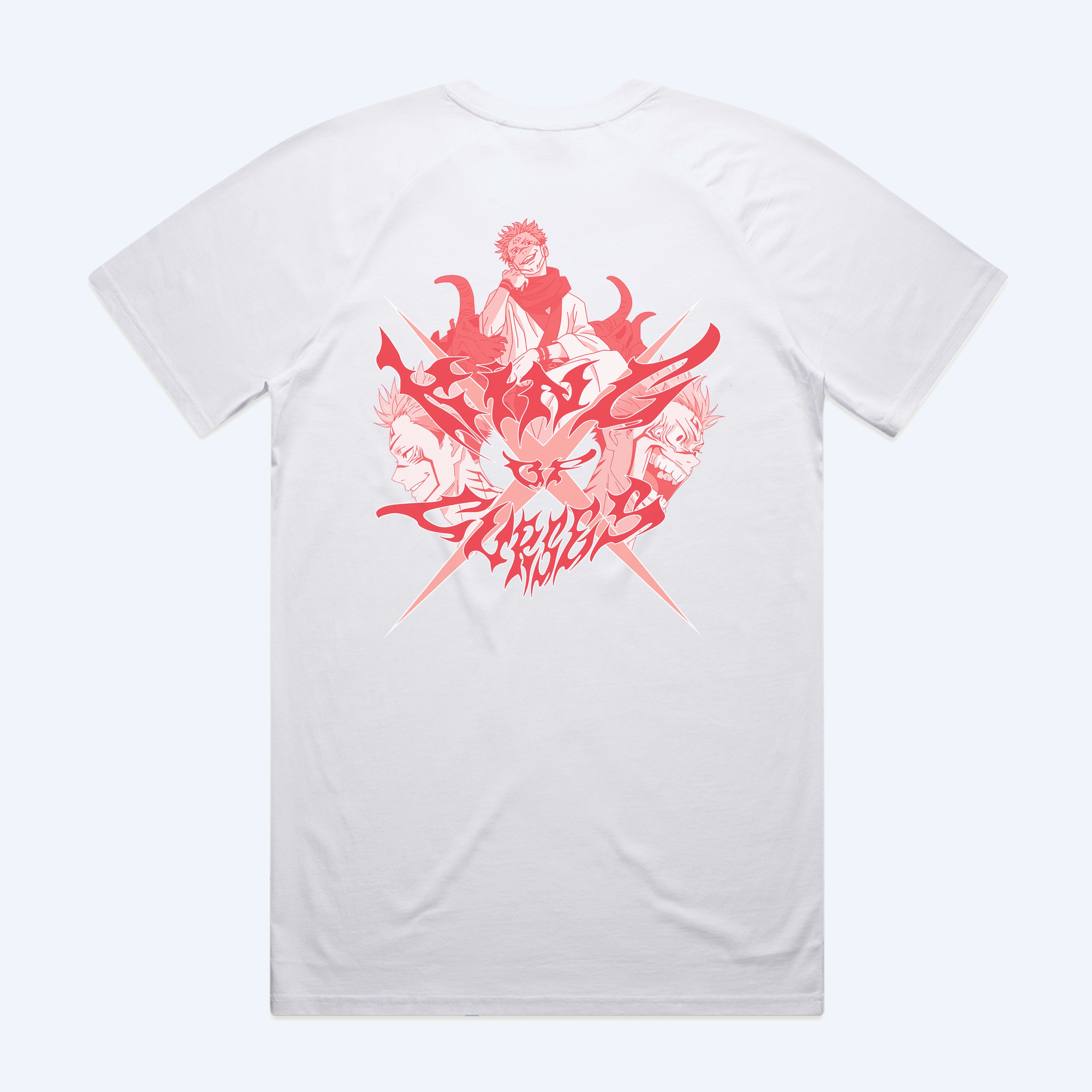 Jujutsu Kaisen Sukuna King of Curses Raglan T-Shirt-MOSSCIU