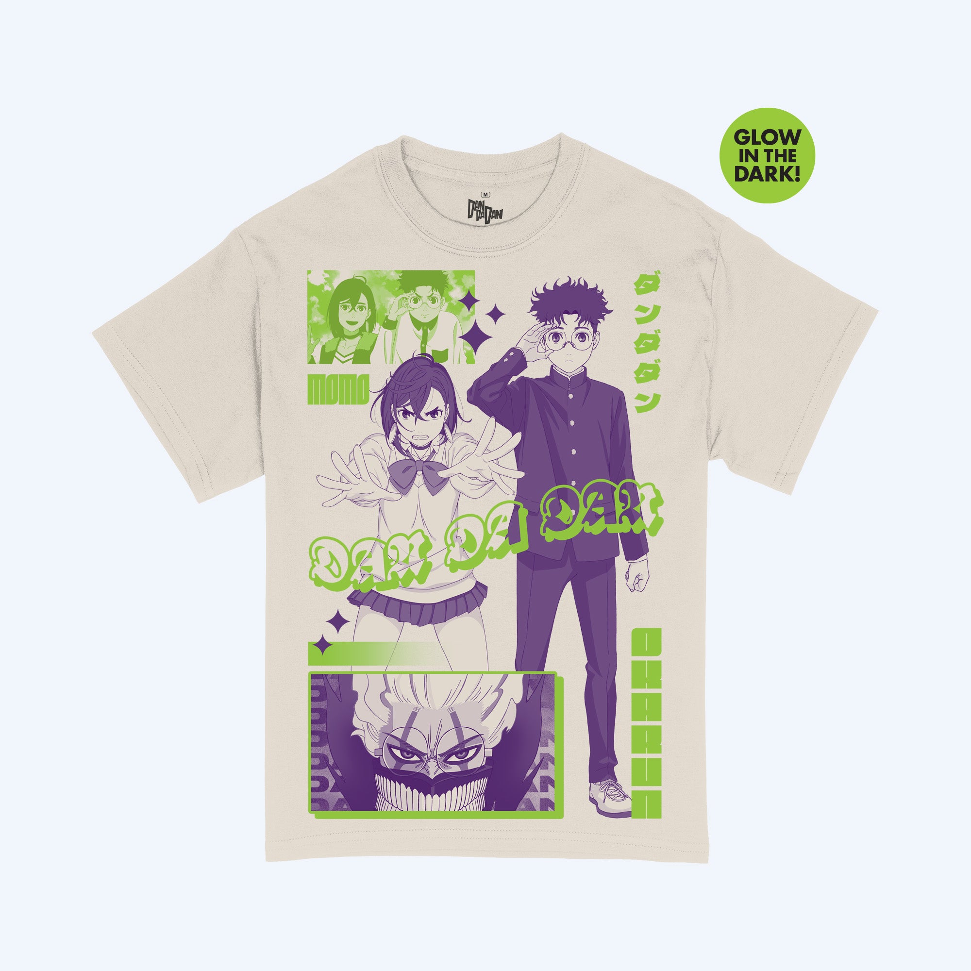 DAN DA DAN Okarun and Momo Glow T-Shirt-MOSSCIU