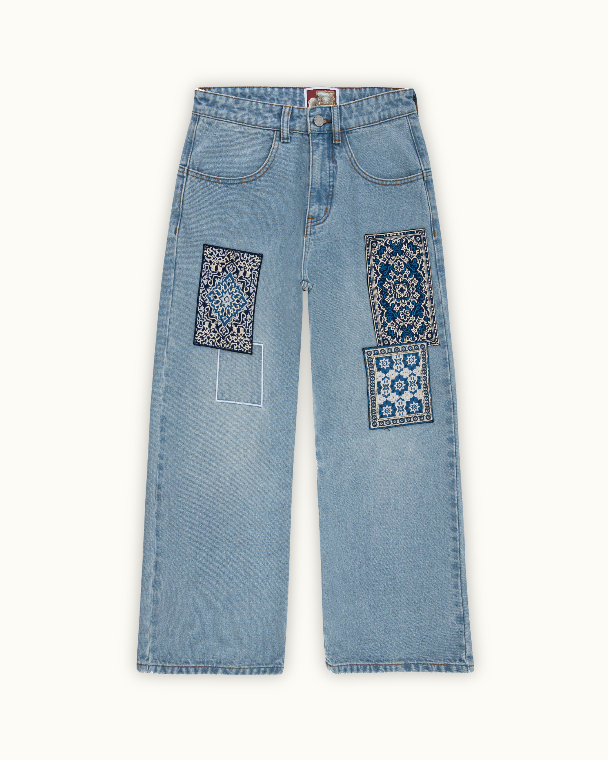Rug Patchwork Denim-MOSSCIU