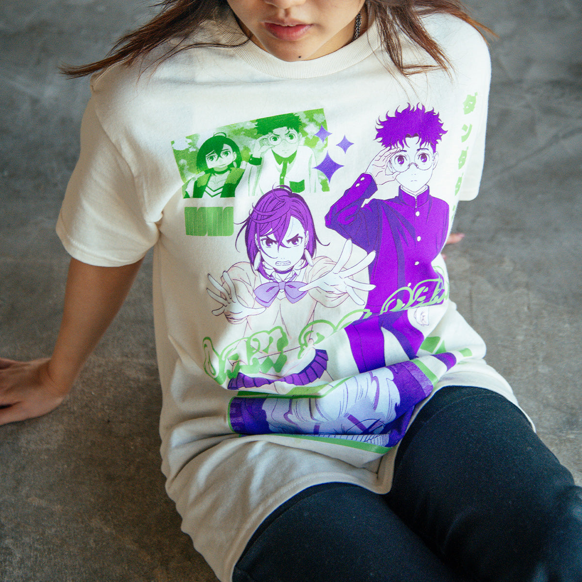 DAN DA DAN Okarun and Momo Glow T-Shirt-MOSSCIU