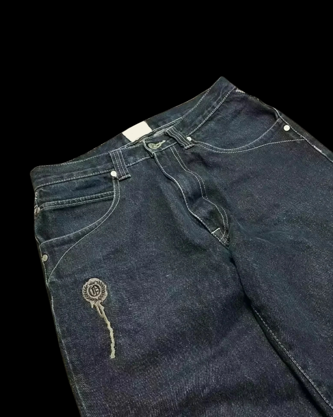 'SKULLY' WIDE LEG JEANS-MOSSCIU