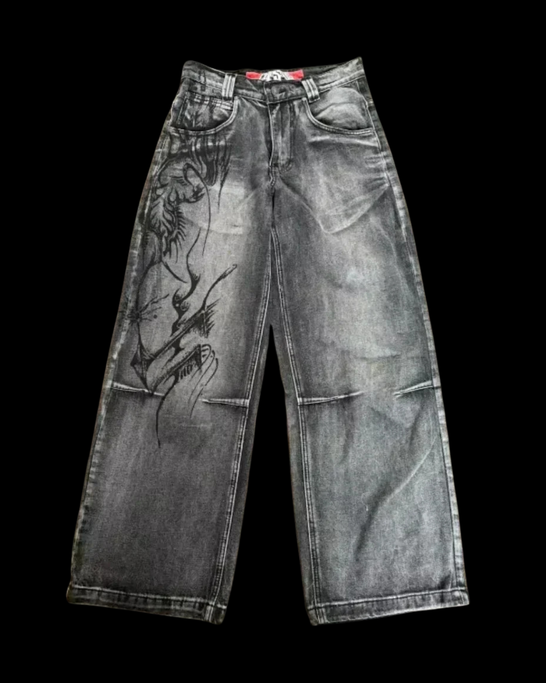 'FLAME WASHED' JEANS-MOSSCIU