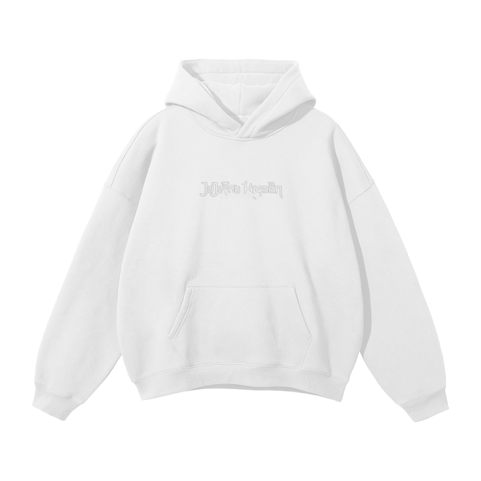 Cursed Companion Graffiti Streetwear Hoodie White-MOSSCIU