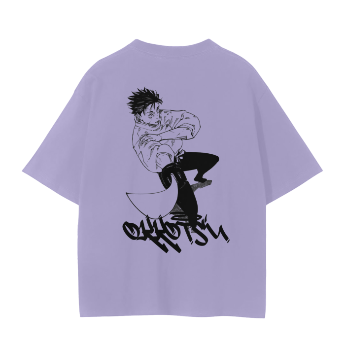 Cursed Companion Graffiti Streetwear Shirt Purple-MOSSCIU