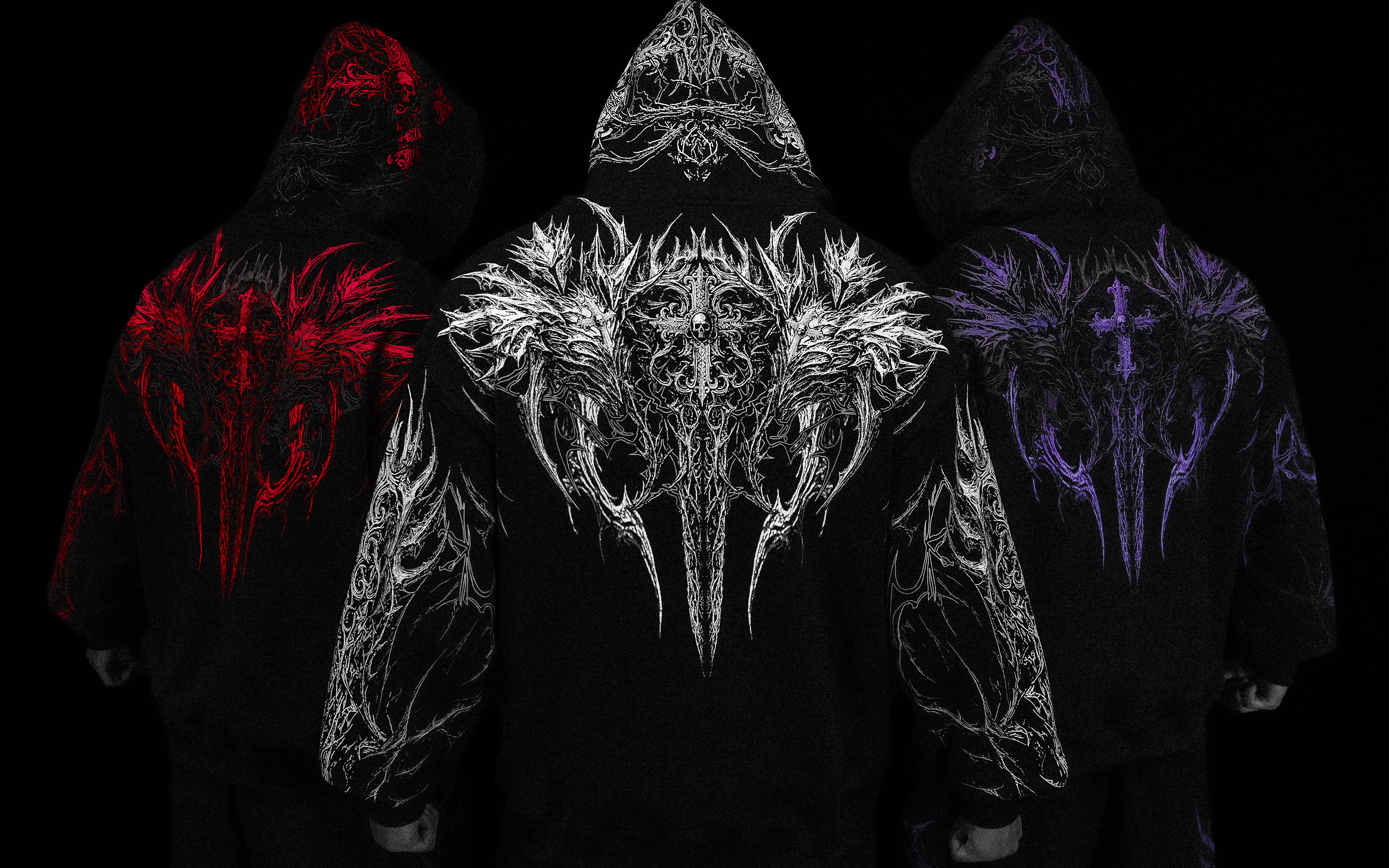 ABYSSWALKER OVERSIZED PULLOVER HOODIE