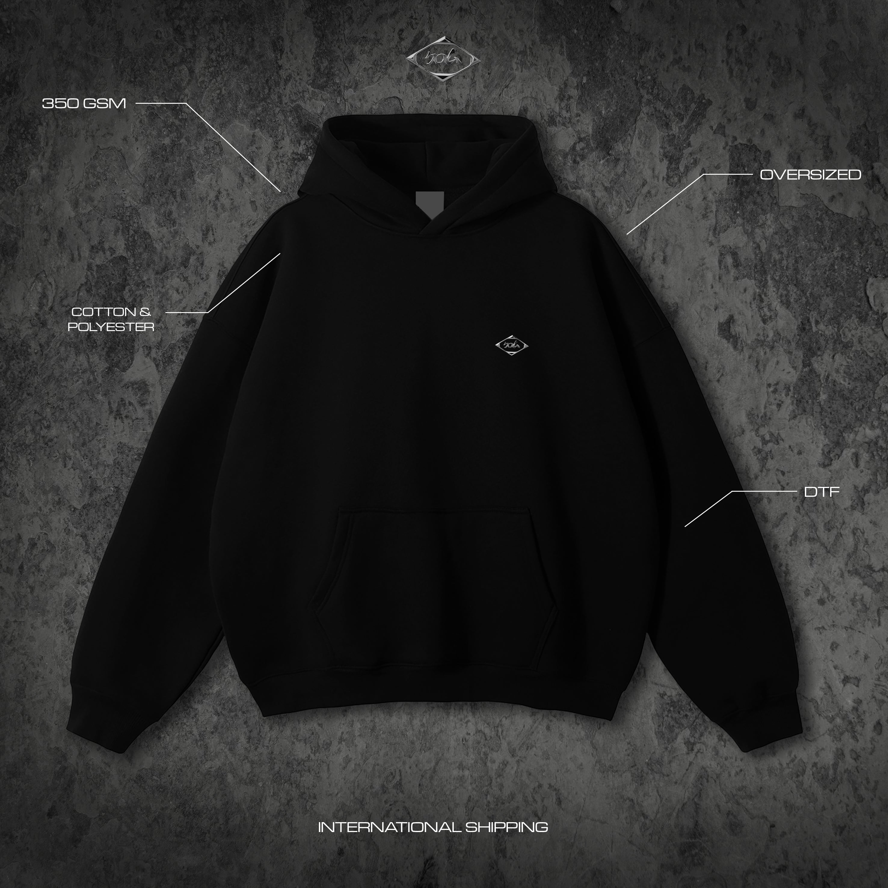 Blood Pattern Hoodie-MOSSCIU