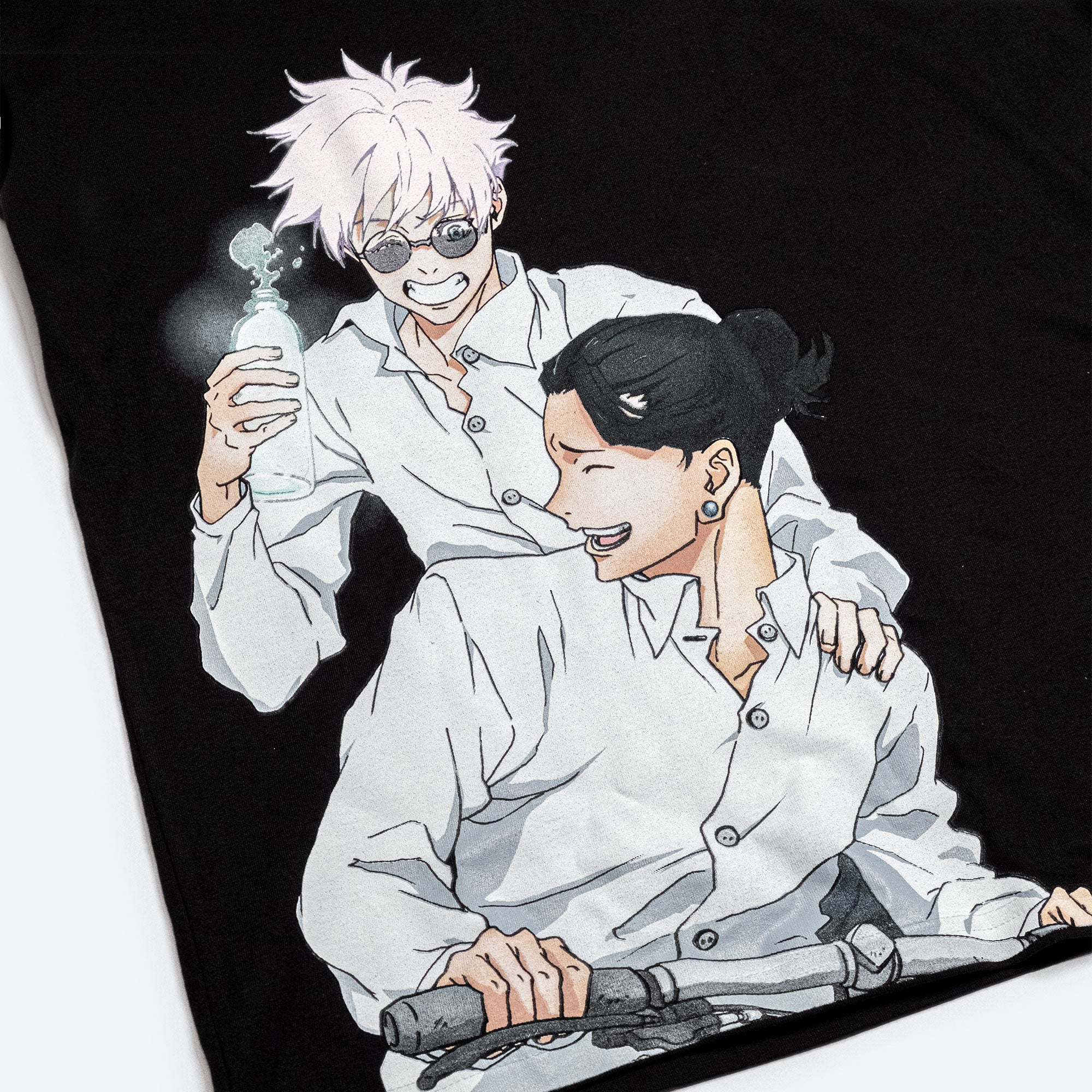 JUJUTSU KAISEN Gojo Geto Bike Tee-MOSSCIU