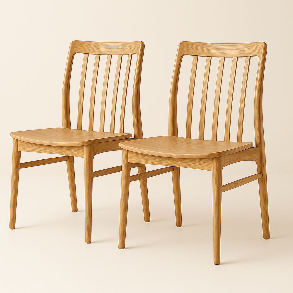 Zestaw krzeseł drewnianych dąb 82 cm