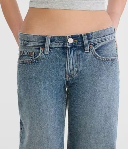 Super Low-Rise Baggy Wide Leg Jean