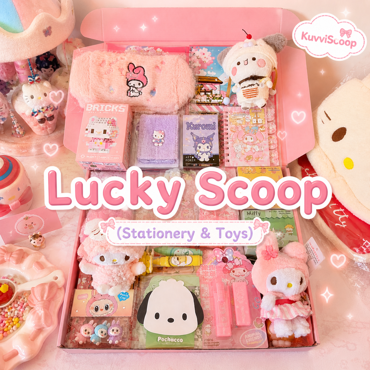 Lucky Scoop (Stationery & Toys) – 1 Scoop + 2 Gifts 🎀