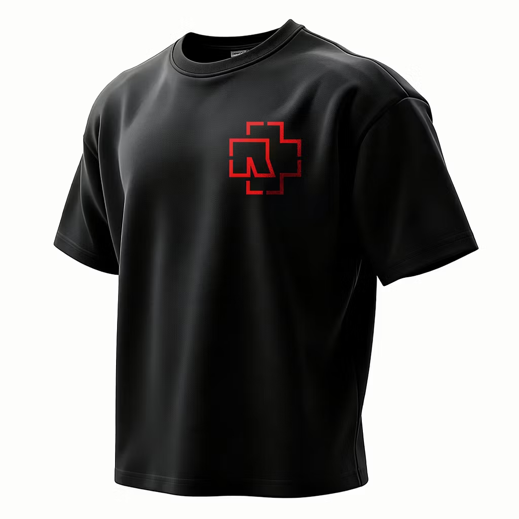  "Cross & Wings" Minimalist Rock Tee
