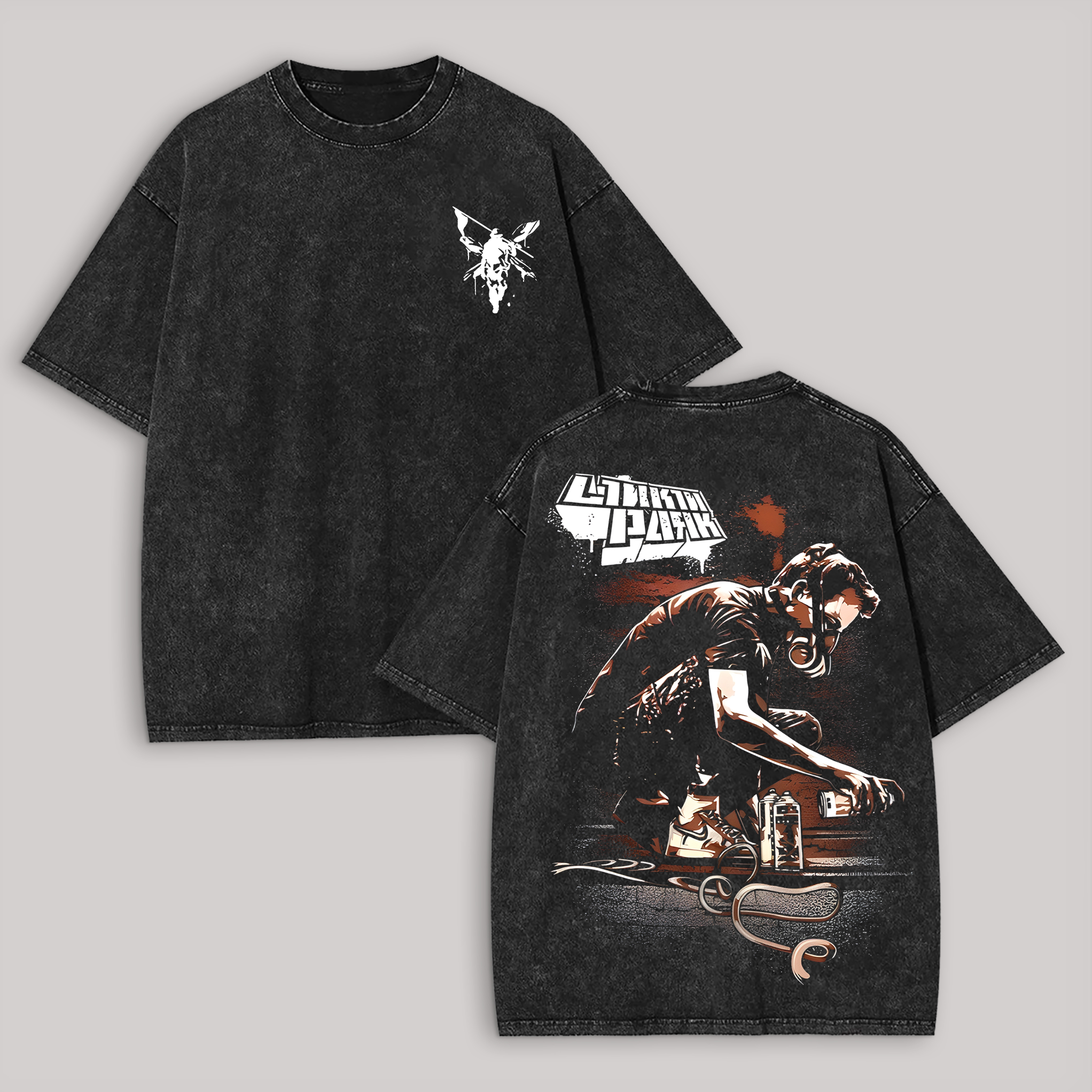 "Hybrid Theory" Minimalist Washed Tee