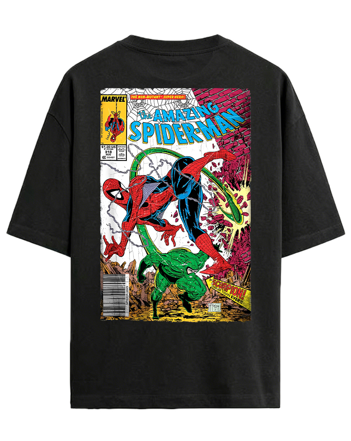 Vintage Comic Cover Oversized Graphic Tee
